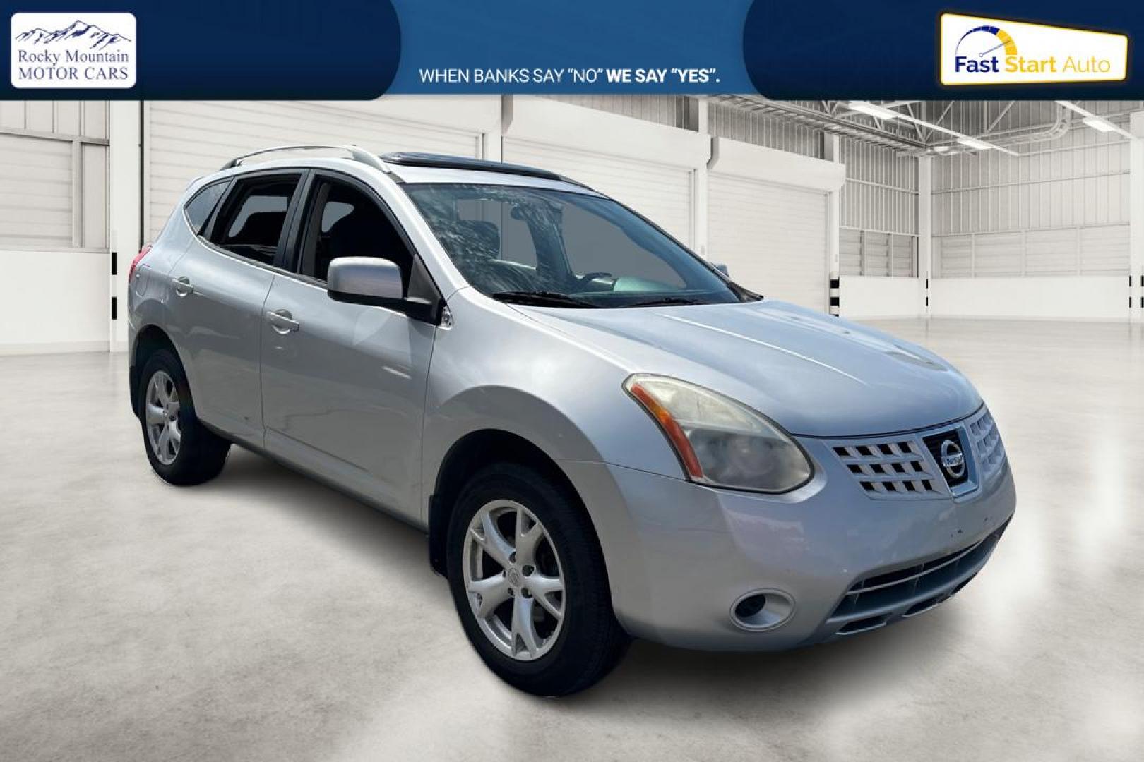 2009 Silver Nissan Rogue S 2WD (JN8AS58T49W) with an 2.5L L4 DOHC 16V engine, CVT transmission, located at 7755 State Street, Midvale, UT, 84047, (801) 753-9063, 40.610329, -111.892159 - Photo#0