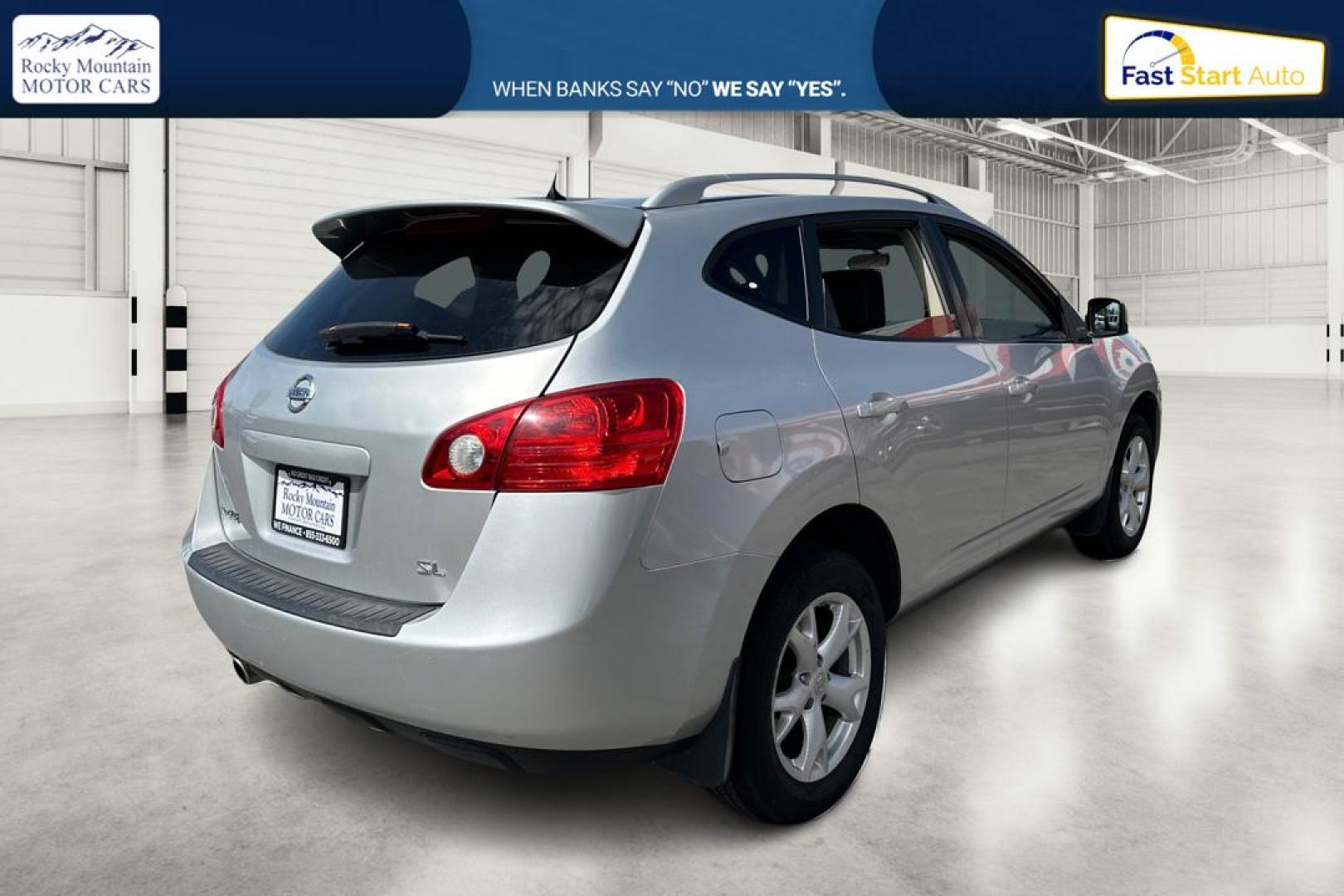 2009 Silver Nissan Rogue S 2WD (JN8AS58T49W) with an 2.5L L4 DOHC 16V engine, CVT transmission, located at 7755 State Street, Midvale, UT, 84047, (801) 753-9063, 40.610329, -111.892159 - Photo#2