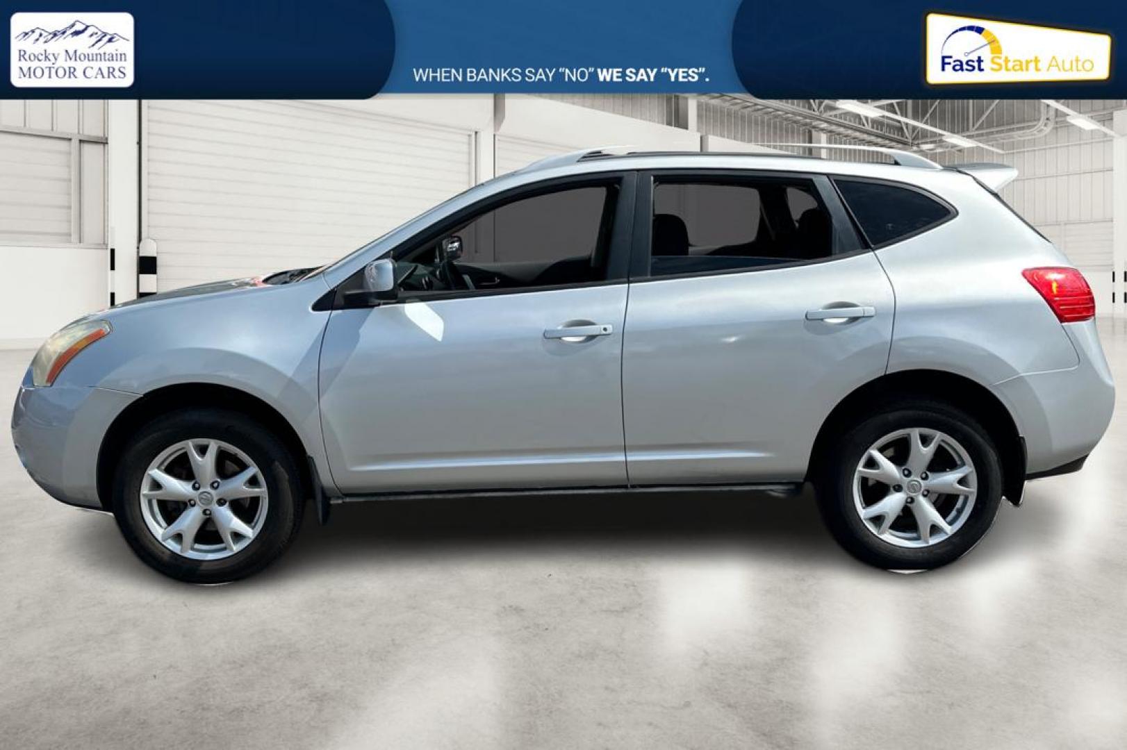 2009 Silver Nissan Rogue S 2WD (JN8AS58T49W) with an 2.5L L4 DOHC 16V engine, CVT transmission, located at 7755 State Street, Midvale, UT, 84047, (801) 753-9063, 40.610329, -111.892159 - Photo#6