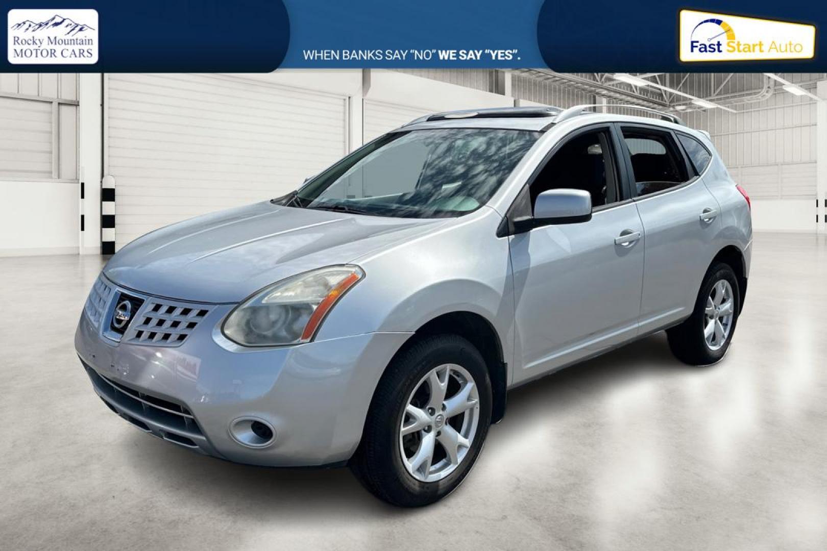2009 Silver Nissan Rogue S 2WD (JN8AS58T49W) with an 2.5L L4 DOHC 16V engine, CVT transmission, located at 7755 State Street, Midvale, UT, 84047, (801) 753-9063, 40.610329, -111.892159 - Photo#8