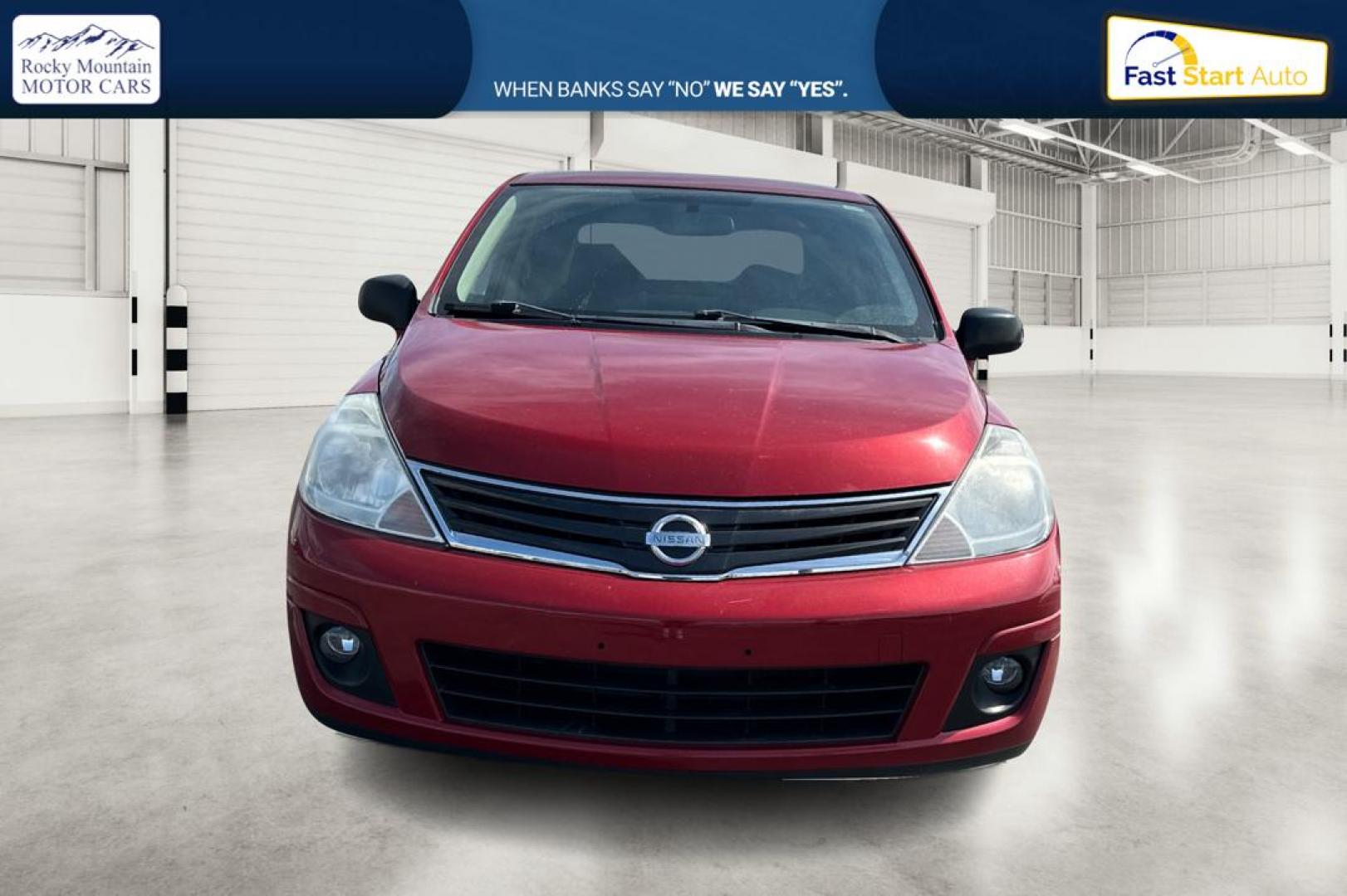 2010 Red Nissan Versa 1.8 S Sedan (3N1BC1AP2AL) with an 1.8L L4 DOHC 16V engine, Automatic, 4-Spd w/Overdrive transmission, located at 7755 State Street, Midvale, UT, 84047, (801) 753-9063, 40.610329, -111.892159 - Photo#9