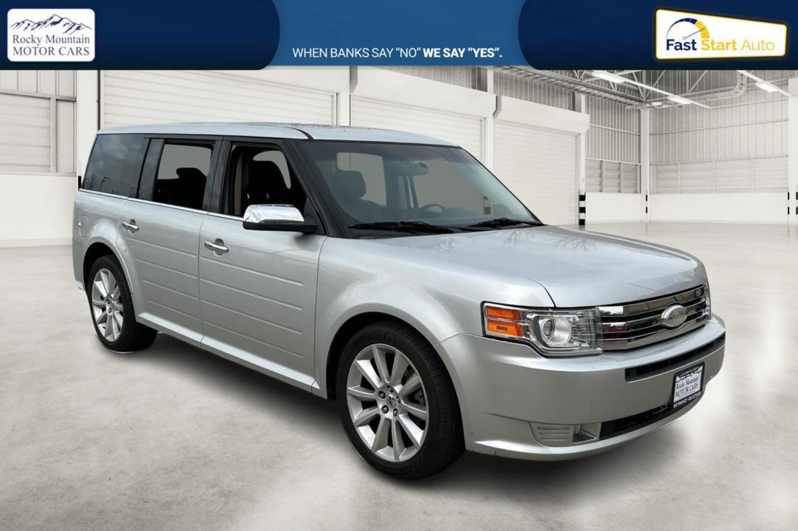 2011 Silver Ford Flex Limited AWD (2FMHK6DT9BB) with an 3.5L V6 DOHC 24V engine, 6-Speed Automatic Overdrive transmission, located at 7755 State Street, Midvale, UT, 84047, (801) 753-9063, 40.610329, -111.892159 - Photo#0