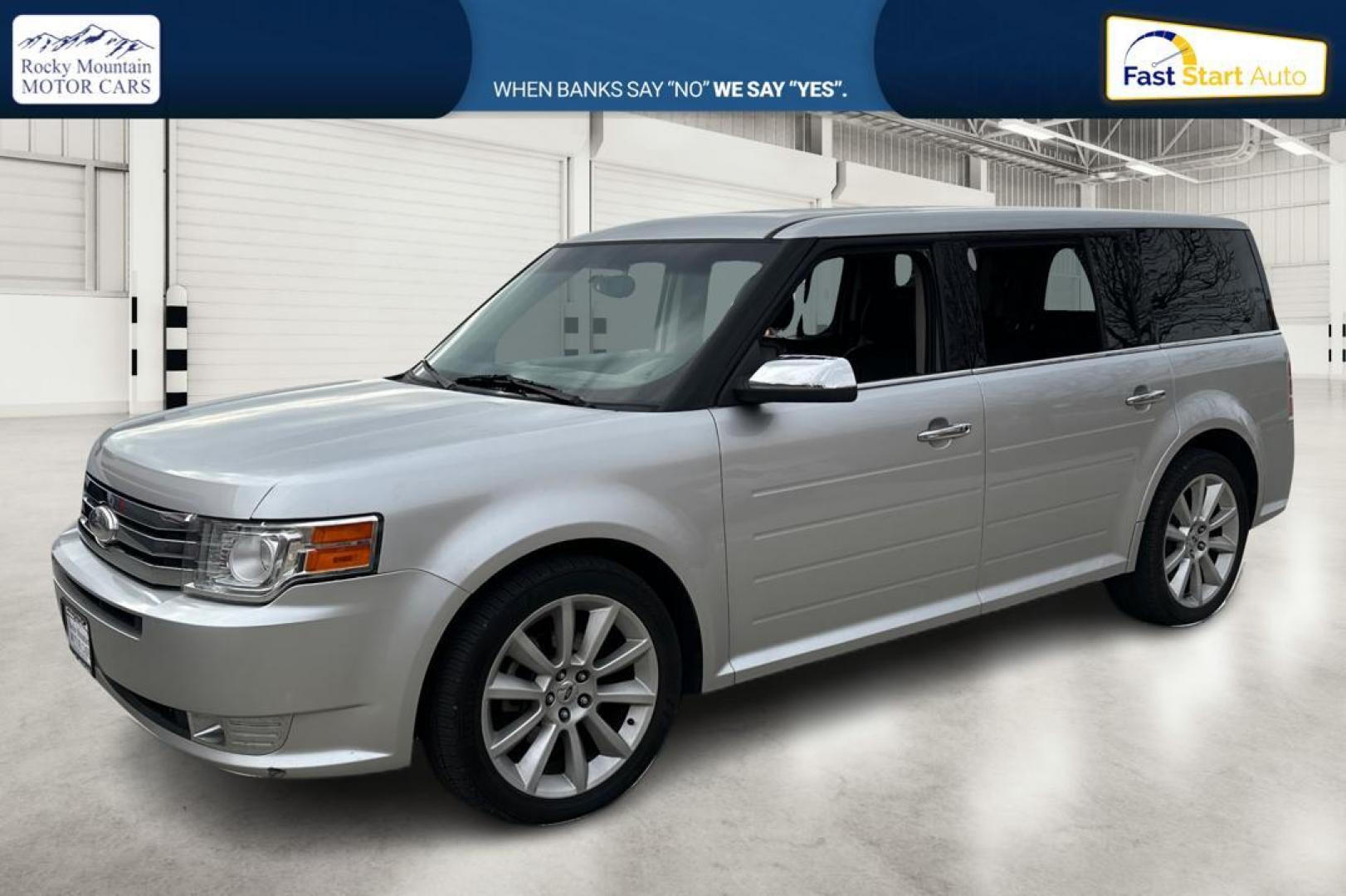 2011 Silver Ford Flex Limited AWD (2FMHK6DT9BB) with an 3.5L V6 DOHC 24V engine, 6-Speed Automatic Overdrive transmission, located at 7755 State Street, Midvale, UT, 84047, (801) 753-9063, 40.610329, -111.892159 - Photo#8