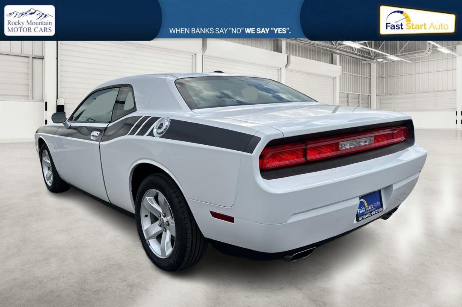 2012 White Dodge Challenger SXT (2C3CDYAG7CH) with an 3.6L V6 DOHC 24V engine, 4-Speed Automatic transmission, located at 7755 State Street, Midvale, UT, 84047, (801) 753-9063, 40.610329, -111.892159 - Photo#5