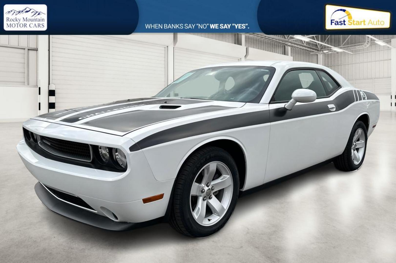 2012 White Dodge Challenger SXT (2C3CDYAG7CH) with an 3.6L V6 DOHC 24V engine, 4-Speed Automatic transmission, located at 7755 State Street, Midvale, UT, 84047, (801) 753-9063, 40.610329, -111.892159 - Photo#8