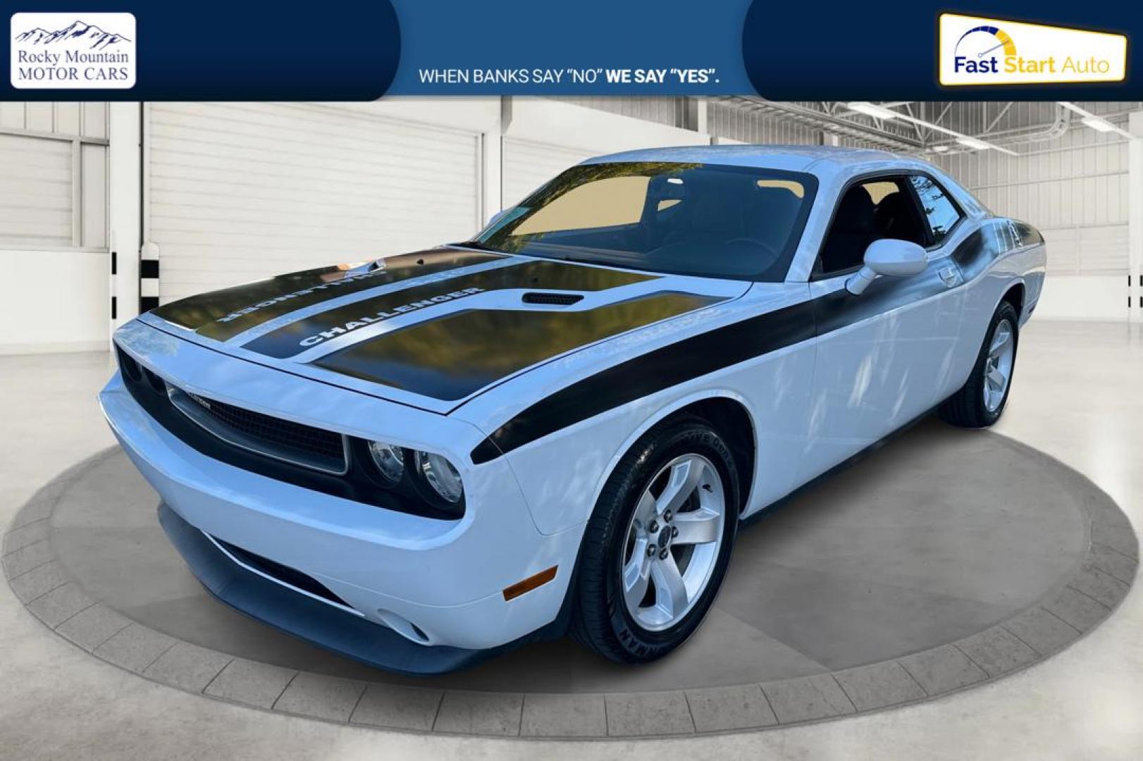 2012 White Dodge Challenger SXT (2C3CDYAG7CH) with an 3.6L V6 DOHC 24V engine, 4-Speed Automatic transmission, located at 767 S State Road, Pleasant Grove, UT, 84062, (801) 785-1058, 40.354839, -111.736687 - Photo#6