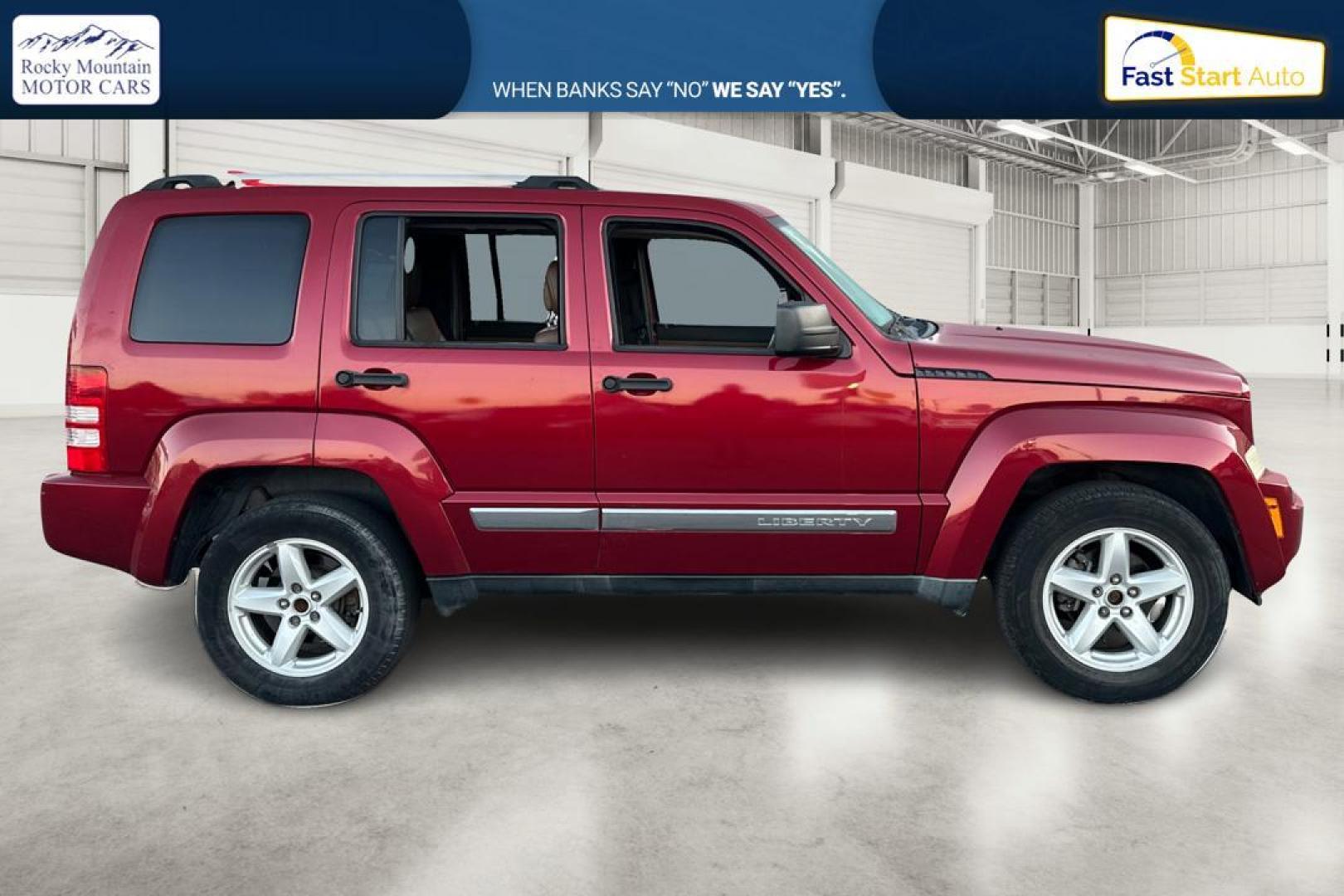 2012 Red Jeep Liberty Limited 4WD (1C4PJMCK5CW) with an 3.7L V6 SOHC 12V engine, 4-Speed Automatic transmission, located at 7755 State Street, Midvale, UT, 84047, (801) 753-9063, 40.610329, -111.892159 - Photo#1