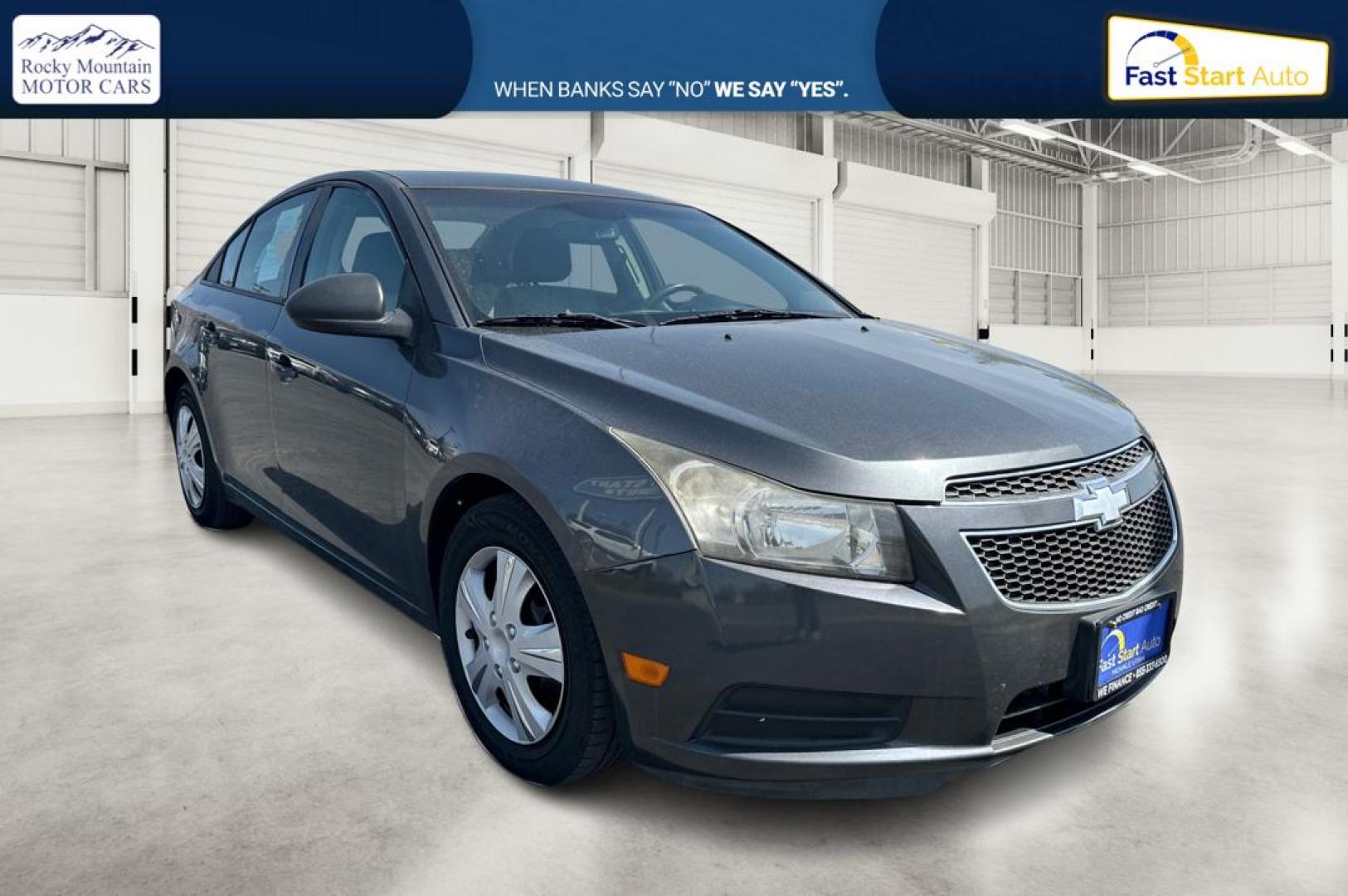 2013 Gray Chevrolet Cruze LS Auto (1G1PA5SGXD7) with an 1.8L L4 DOHC 16V engine, 6-Speed Automatic transmission, located at 7755 State Street, Midvale, UT, 84047, (801) 753-9063, 40.610329, -111.892159 - Photo#0