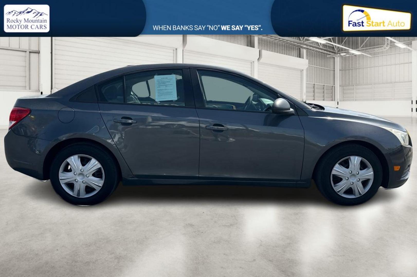 2013 Gray Chevrolet Cruze LS Auto (1G1PA5SGXD7) with an 1.8L L4 DOHC 16V engine, 6-Speed Automatic transmission, located at 7755 State Street, Midvale, UT, 84047, (801) 753-9063, 40.610329, -111.892159 - Photo#1
