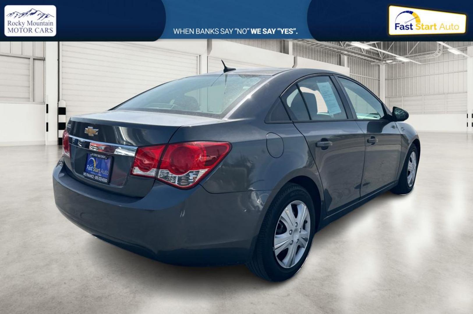 2013 Gray Chevrolet Cruze LS Auto (1G1PA5SGXD7) with an 1.8L L4 DOHC 16V engine, 6-Speed Automatic transmission, located at 7755 State Street, Midvale, UT, 84047, (801) 753-9063, 40.610329, -111.892159 - Photo#2