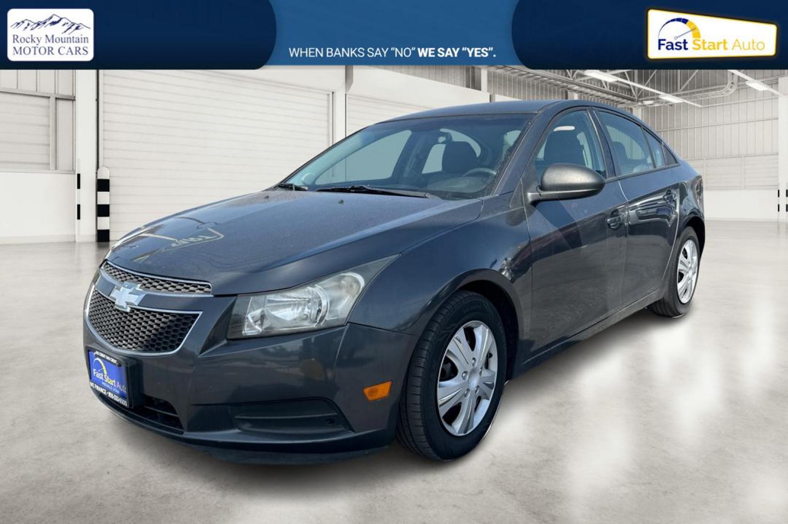 2013 Gray Chevrolet Cruze LS Auto (1G1PA5SGXD7) with an 1.8L L4 DOHC 16V engine, 6-Speed Automatic transmission, located at 7755 State Street, Midvale, UT, 84047, (801) 753-9063, 40.610329, -111.892159 - Photo#8
