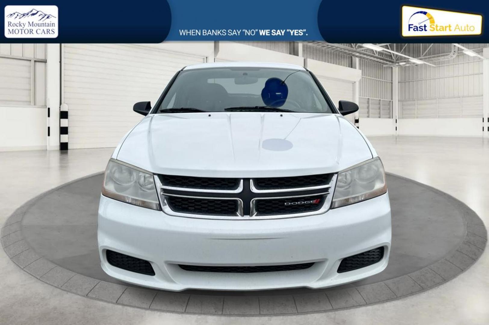 2013 White Dodge Avenger Base (1C3CDZAB7DN) with an 2.4L L4 DOHC 16V engine, 4-Speed Automatic transmission, located at 767 S State Road, Pleasant Grove, UT, 84062, (801) 785-1058, 40.354839, -111.736687 - Photo#7