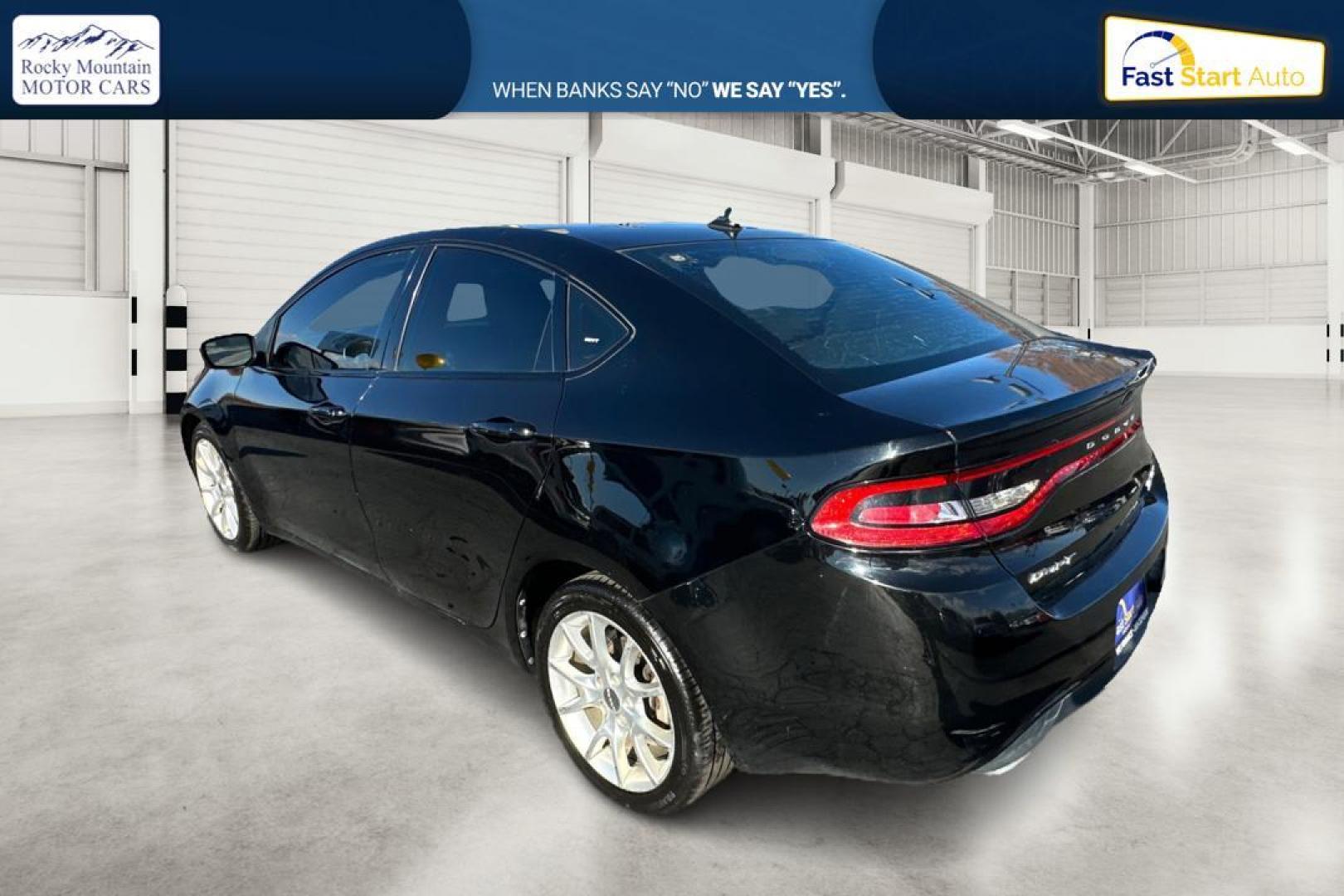 2013 Black Dodge Dart SXT (1C3CDFBH4DD) with an 1.4L L4 DOHC 16V TURBO engine, located at 7755 State Street, Midvale, UT, 84047, (801) 753-9063, 40.610329, -111.892159 - Photo#4