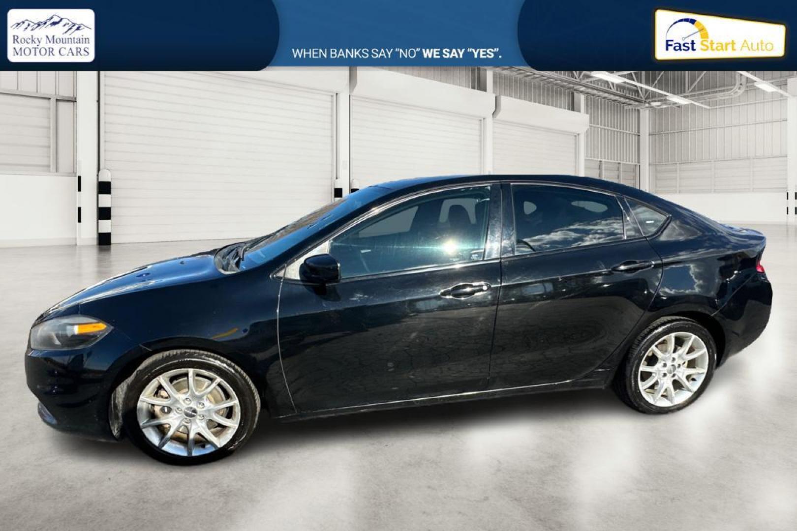 2013 Black Dodge Dart SXT (1C3CDFBH4DD) with an 1.4L L4 DOHC 16V TURBO engine, located at 7755 State Street, Midvale, UT, 84047, (801) 753-9063, 40.610329, -111.892159 - Photo#6