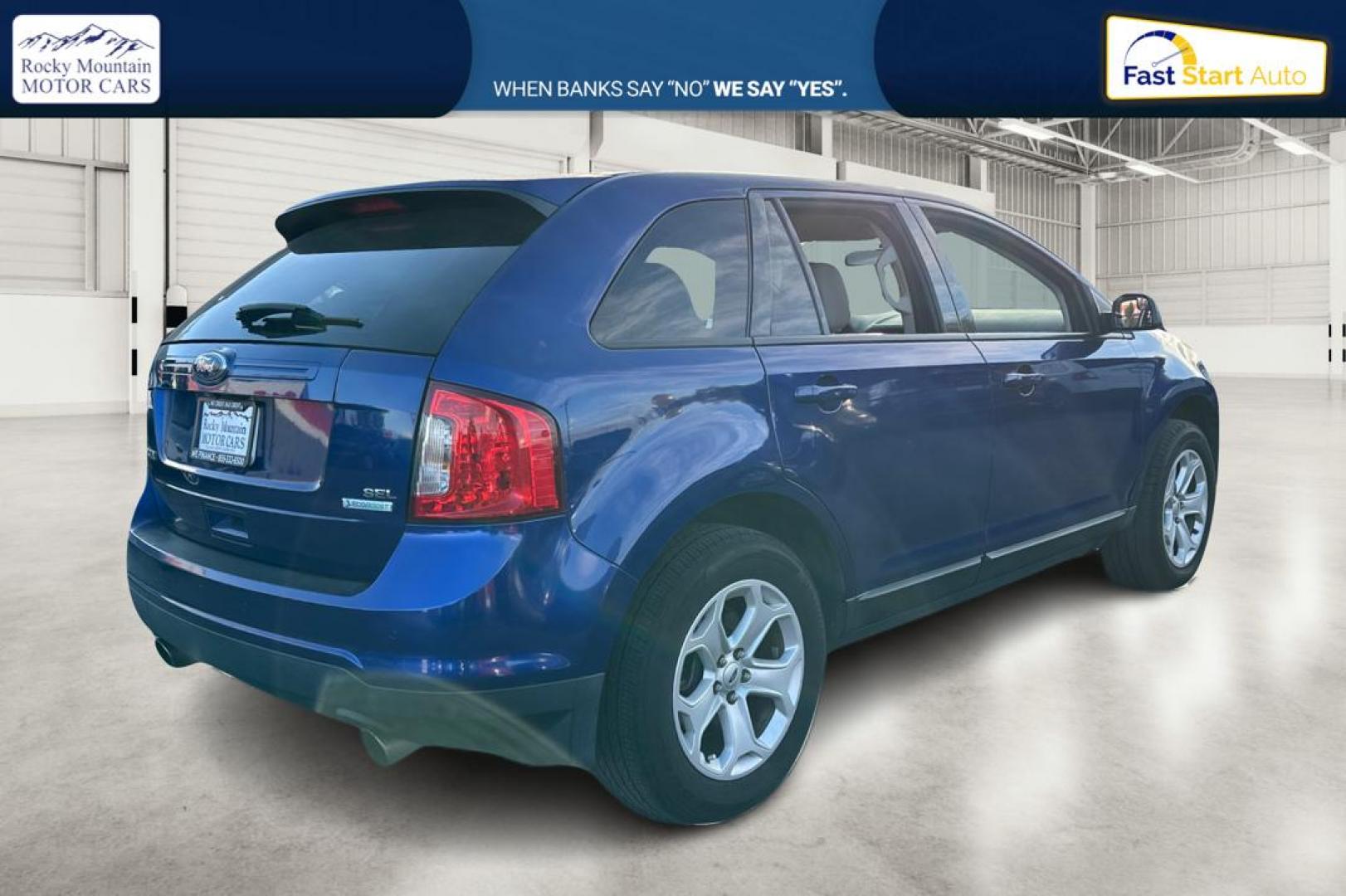 2013 Blue Ford Edge SEL FWD (2FMDK3J94DB) with an 2.0L L4 DOHC 16V engine, 6-Speed Automatic transmission, located at 767 S State Road, Pleasant Grove, UT, 84062, (801) 785-1058, 40.354839, -111.736687 - Photo#2