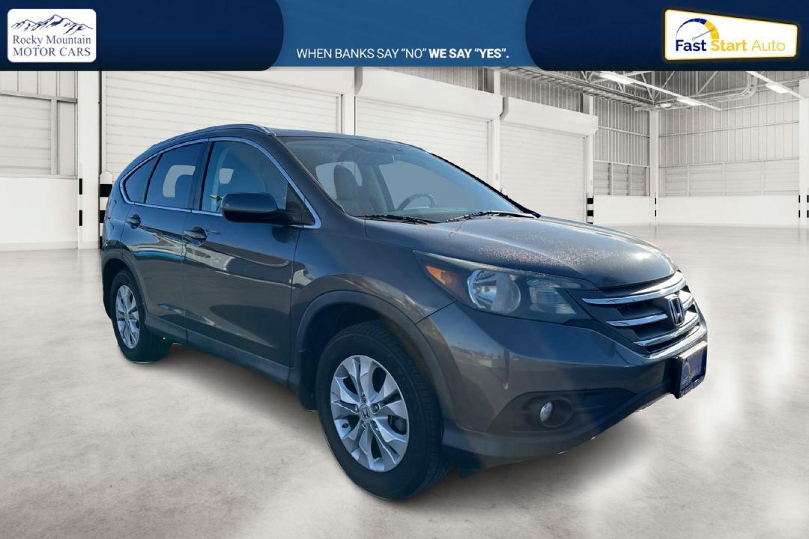 2013 Gray Honda CR-V EX-L 2WD 5-Speed AT (2HKRM3H74DH) with an 2.4L L4 DOHC 16V engine, 5-Speed Automatic transmission, located at 767 S State Road, Pleasant Grove, UT, 84062, (801) 785-1058, 40.354839, -111.736687 - Photo#0