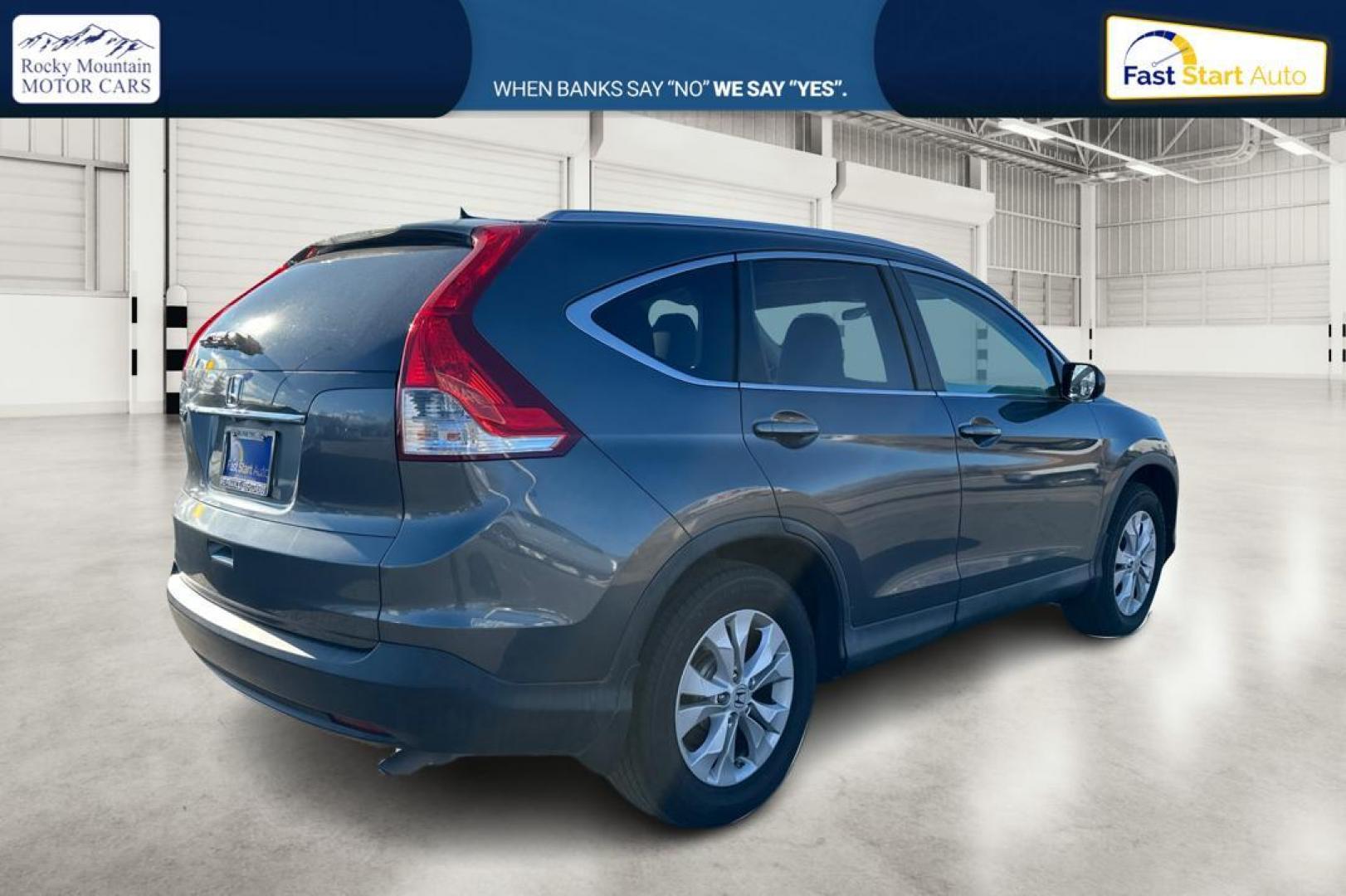 2013 Gray Honda CR-V EX-L 2WD 5-Speed AT (2HKRM3H74DH) with an 2.4L L4 DOHC 16V engine, 5-Speed Automatic transmission, located at 767 S State Road, Pleasant Grove, UT, 84062, (801) 785-1058, 40.354839, -111.736687 - Photo#2