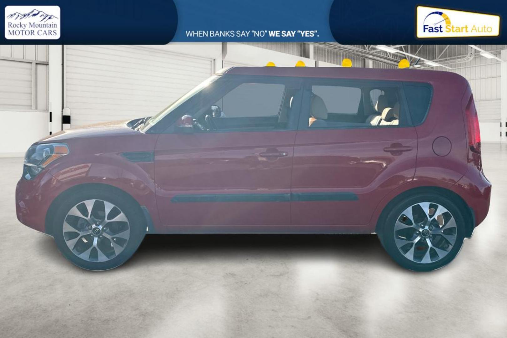2013 Red Kia Soul ! (KNDJT2A69D7) with an 2.0L L4 DOHC 16V engine, Automatic, 6-Spd transmission, located at 7755 State Street, Midvale, UT, 84047, (801) 753-9063, 40.610329, -111.892159 - Photo#6