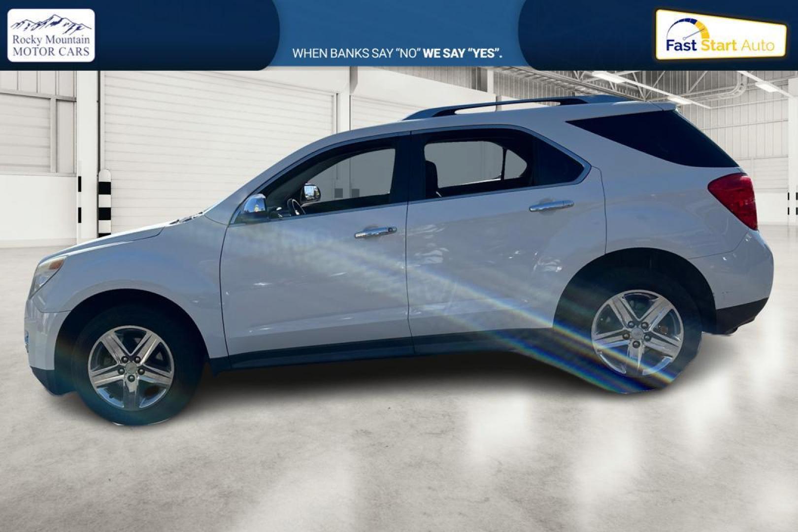 2014 White Chevrolet Equinox LTZ 2WD (2GNALDEK3E6) with an 2.4L L4 DOHC 16V engine, 6-Speed Automatic transmission, located at 7755 State Street, Midvale, UT, 84047, (801) 753-9063, 40.610329, -111.892159 - Photo#6