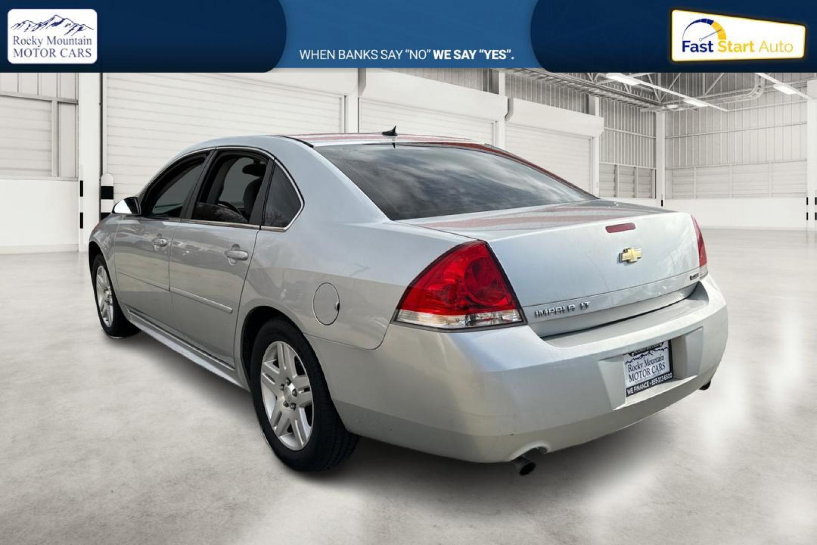 2014 Silver Chevrolet Impala LT (2G1WB5E3XE1) with an 3.6L V6 DOHC 16V FFV engine, 6-Speed Automatic transmission, located at 7755 State Street, Midvale, UT, 84047, (801) 753-9063, 40.610329, -111.892159 - Photo#5
