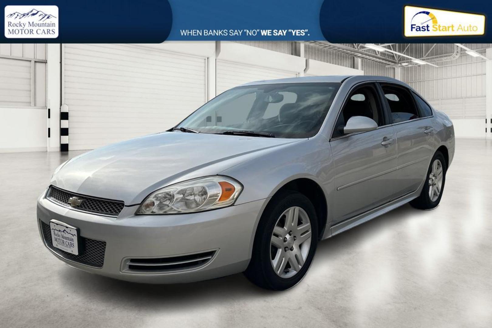 2014 Silver Chevrolet Impala LT (2G1WB5E3XE1) with an 3.6L V6 DOHC 16V FFV engine, 6-Speed Automatic transmission, located at 7755 State Street, Midvale, UT, 84047, (801) 753-9063, 40.610329, -111.892159 - Photo#8