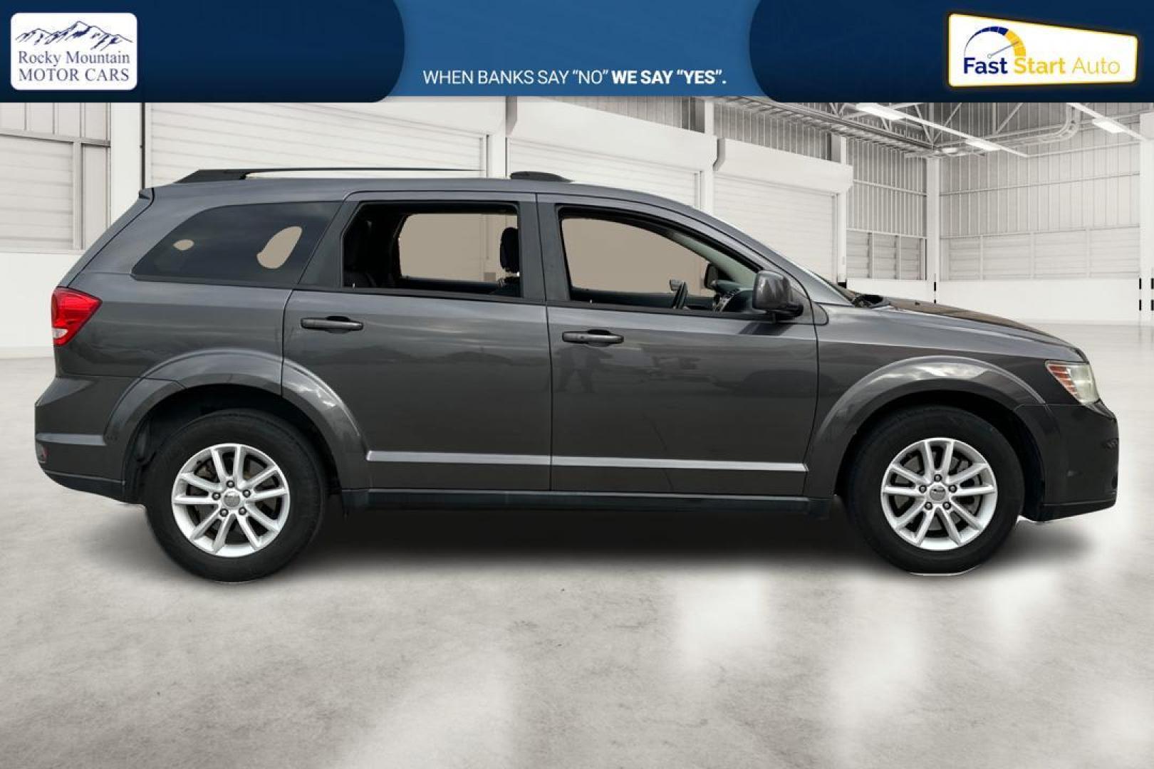 2014 Gray Dodge Journey SXT (3C4PDCBB6ET) with an 2.4L L6 DOHC 16V engine, 4-Speed Automatic transmission, located at 7755 State Street, Midvale, UT, 84047, (801) 753-9063, 40.610329, -111.892159 - Photo#1