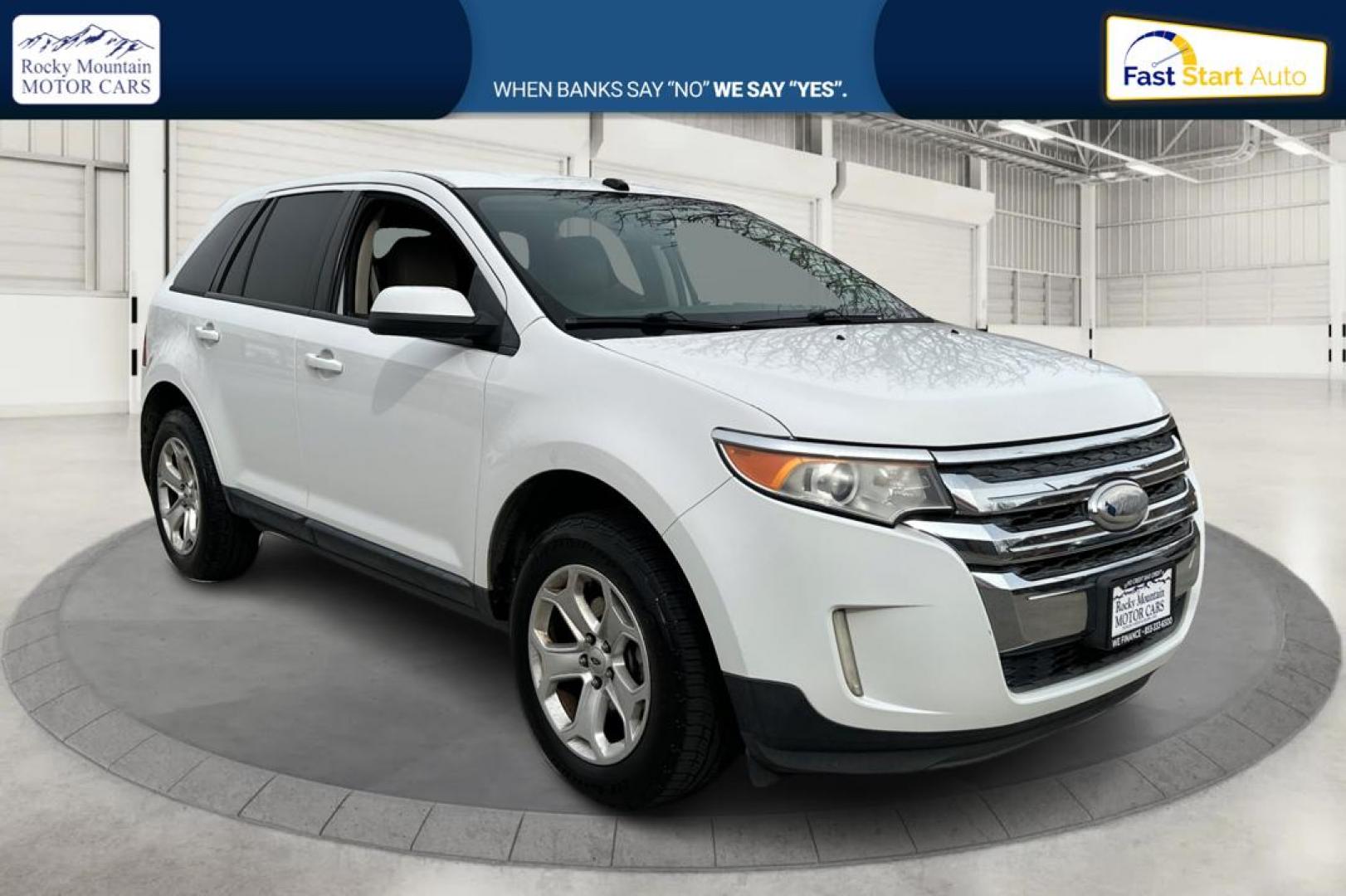 2014 White Ford Edge SEL FWD (2FMDK3JC9EB) with an 3.5L V6 DOHC 24V engine, 6-Speed Automatic transmission, located at 767 S State Road, Pleasant Grove, UT, 84062, (801) 785-1058, 40.354839, -111.736687 - Photo#0