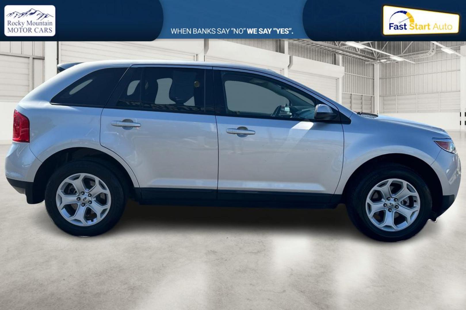 2014 Silver Ford Edge SEL FWD (2FMDK3JC9EB) with an 3.5L V6 DOHC 24V engine, 6-Speed Automatic transmission, located at 767 S State Road, Pleasant Grove, UT, 84062, (801) 785-1058, 40.354839, -111.736687 - Photo#1
