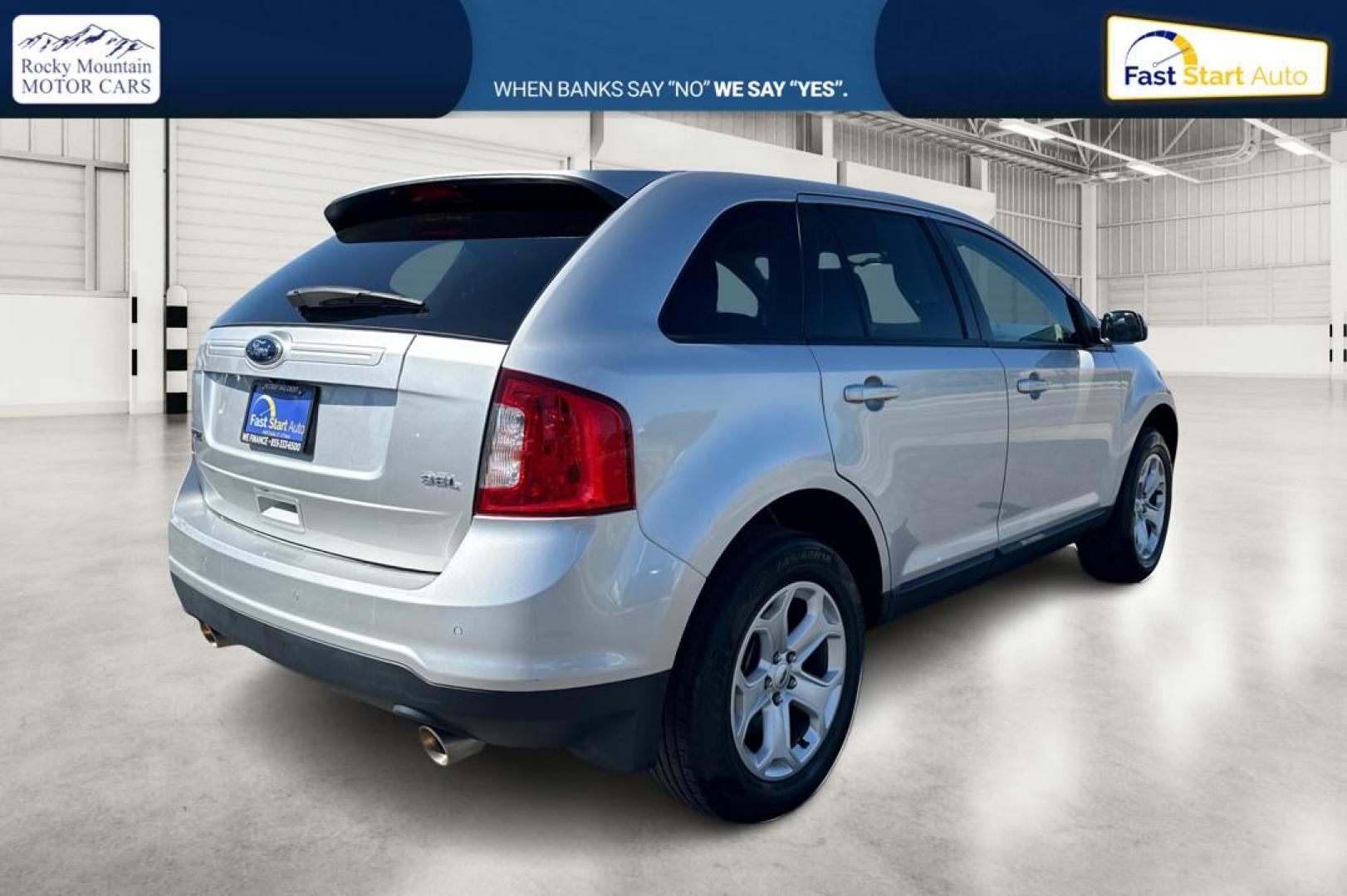 2014 Silver Ford Edge SEL FWD (2FMDK3JC9EB) with an 3.5L V6 DOHC 24V engine, 6-Speed Automatic transmission, located at 767 S State Road, Pleasant Grove, UT, 84062, (801) 785-1058, 40.354839, -111.736687 - Photo#2