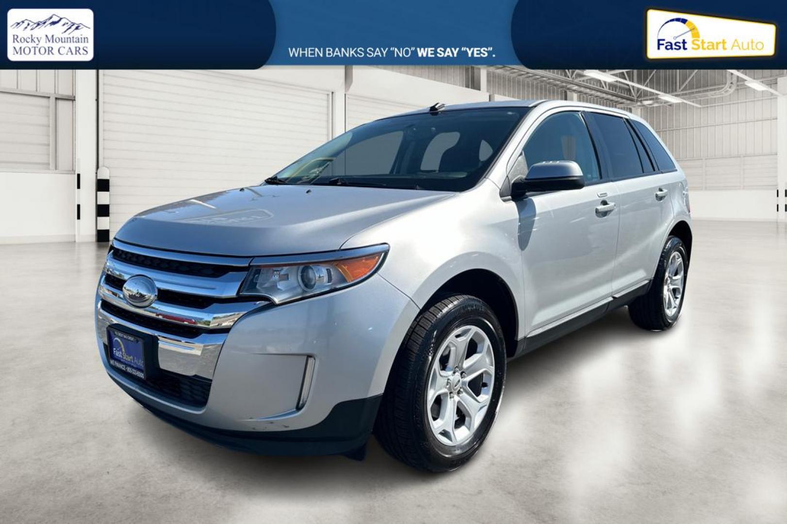 2014 Silver Ford Edge SEL FWD (2FMDK3JC9EB) with an 3.5L V6 DOHC 24V engine, 6-Speed Automatic transmission, located at 767 S State Road, Pleasant Grove, UT, 84062, (801) 785-1058, 40.354839, -111.736687 - Photo#8