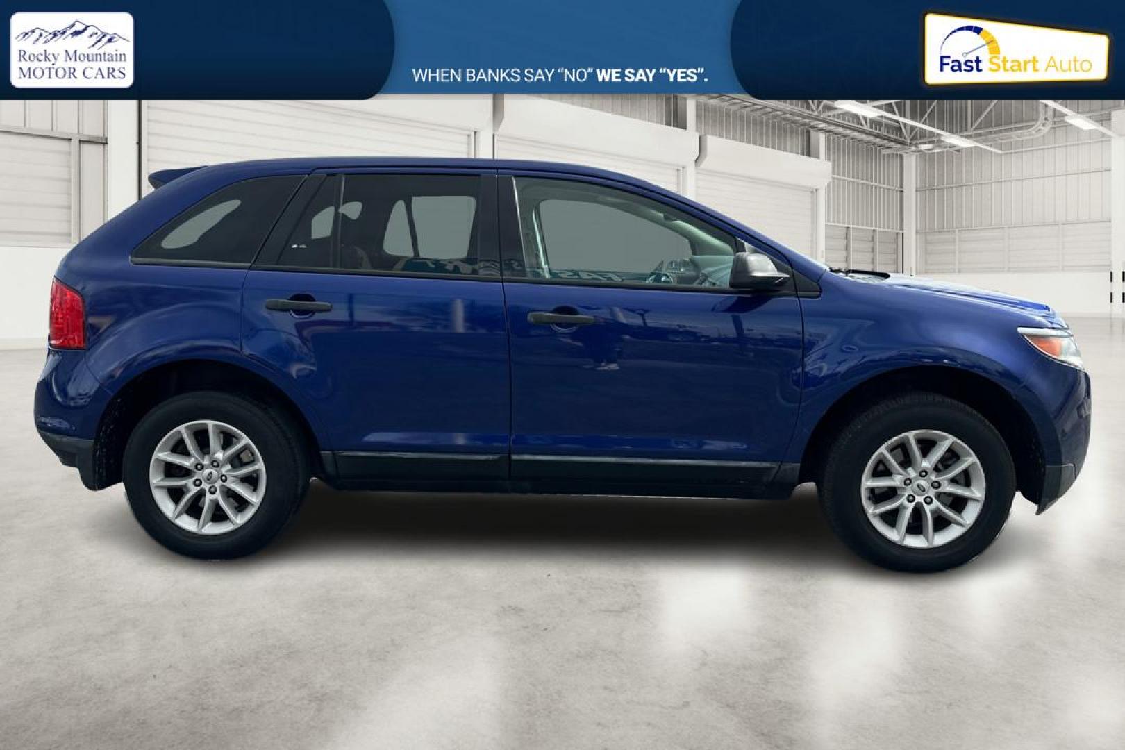 2014 Blue Ford Edge SE FWD (2FMDK3GC1EB) with an 3.5L V6 DOHC 24V engine, 6-Speed Automatic transmission, located at 7755 State Street, Midvale, UT, 84047, (801) 753-9063, 40.610329, -111.892159 - Photo#1