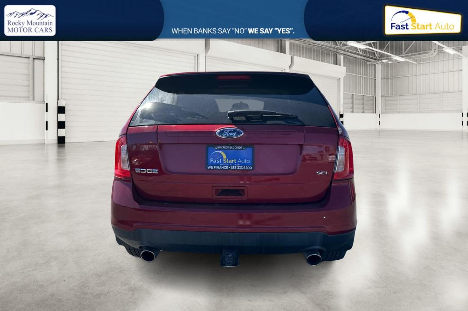 2014 Red Ford Edge SEL FWD (2FMDK3JC3EB) with an 3.5L V6 DOHC 24V engine, 6-Speed Automatic transmission, located at 7755 State Street, Midvale, UT, 84047, (801) 753-9063, 40.610329, -111.892159 - Photo#4