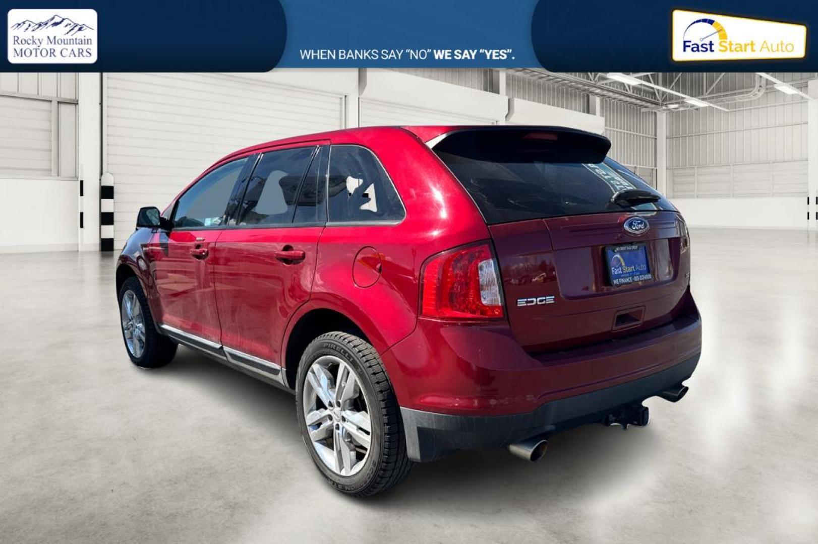 2014 Red Ford Edge SEL FWD (2FMDK3JC3EB) with an 3.5L V6 DOHC 24V engine, 6-Speed Automatic transmission, located at 7755 State Street, Midvale, UT, 84047, (801) 753-9063, 40.610329, -111.892159 - Photo#5