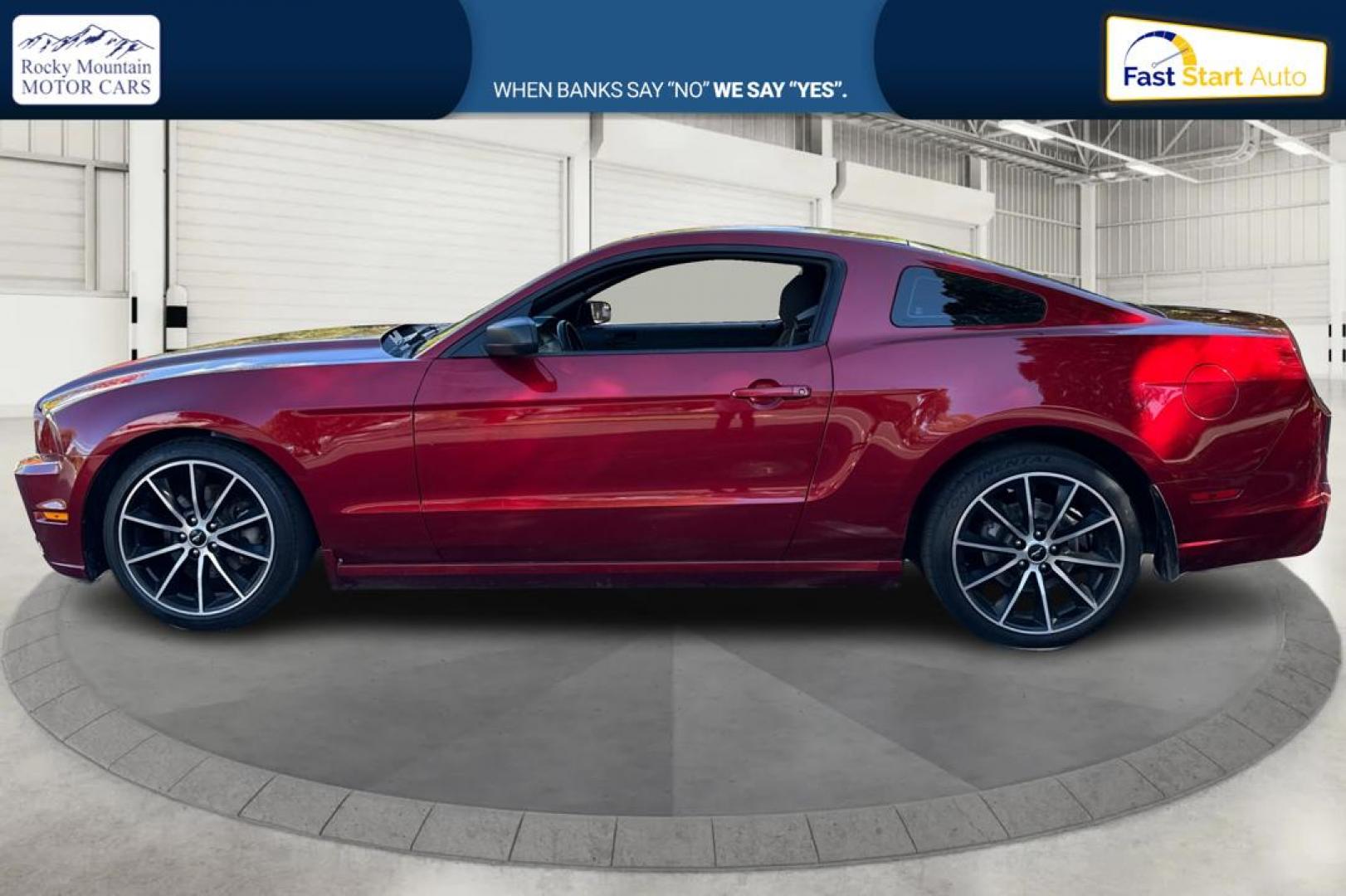 2014 Red Ford Mustang V6 Coupe (1ZVBP8AM6E5) with an 3.7L V6 DOHC 24V engine, Auto, 6-Spd SelectShift transmission, located at 7755 State Street, Midvale, UT, 84047, (801) 753-9063, 40.610329, -111.892159 - Photo#5