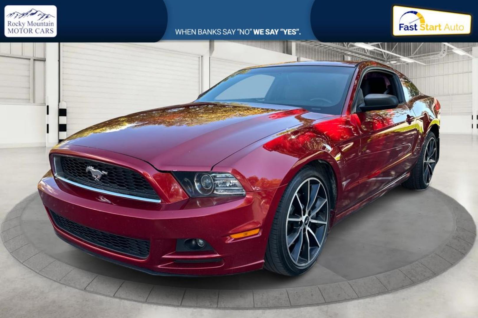 2014 Red Ford Mustang V6 Coupe (1ZVBP8AM6E5) with an 3.7L V6 DOHC 24V engine, Auto, 6-Spd SelectShift transmission, located at 7755 State Street, Midvale, UT, 84047, (801) 753-9063, 40.610329, -111.892159 - Photo#6