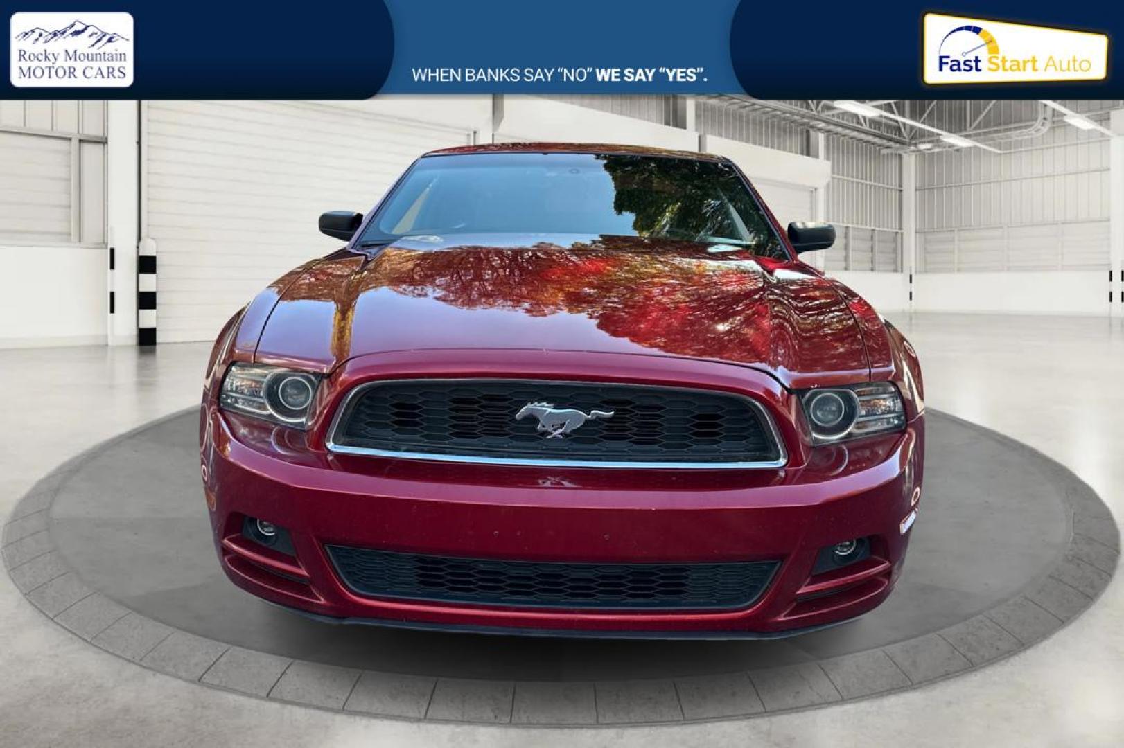 2014 Red Ford Mustang V6 Coupe (1ZVBP8AM6E5) with an 3.7L V6 DOHC 24V engine, Auto, 6-Spd SelectShift transmission, located at 7755 State Street, Midvale, UT, 84047, (801) 753-9063, 40.610329, -111.892159 - Photo#7