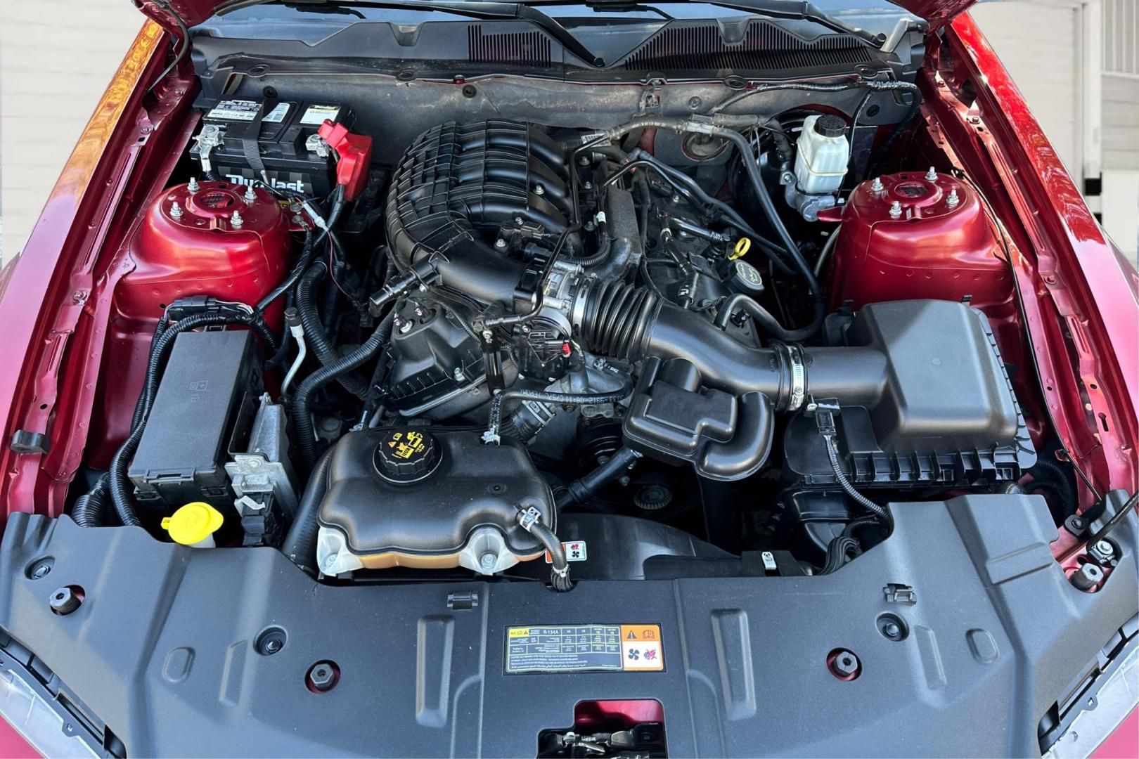 2014 Red Ford Mustang V6 Coupe (1ZVBP8AM6E5) with an 3.7L V6 DOHC 24V engine, Auto, 6-Spd SelectShift transmission, located at 7755 State Street, Midvale, UT, 84047, (801) 753-9063, 40.610329, -111.892159 - Photo#8