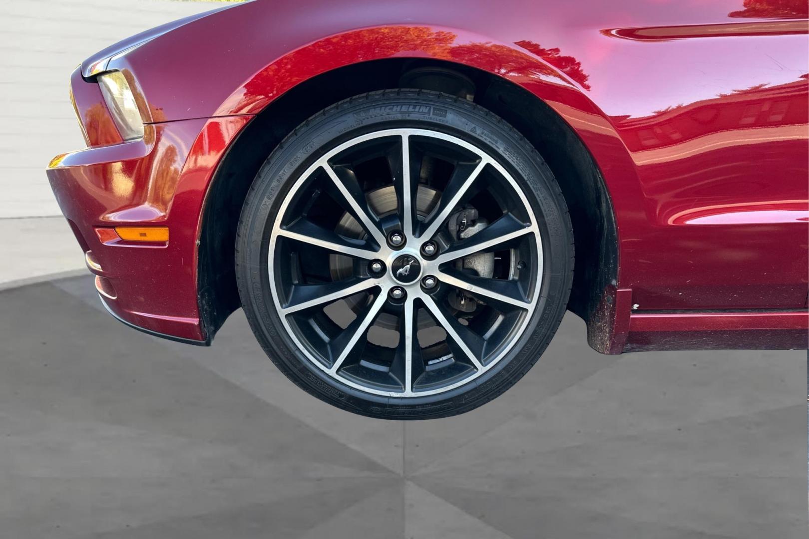 2014 Red Ford Mustang V6 Coupe (1ZVBP8AM6E5) with an 3.7L V6 DOHC 24V engine, Auto, 6-Spd SelectShift transmission, located at 7755 State Street, Midvale, UT, 84047, (801) 753-9063, 40.610329, -111.892159 - Photo#9