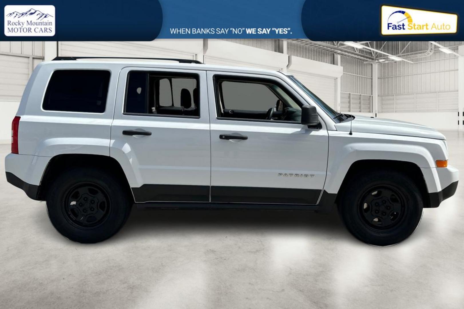 2014 White Jeep Patriot Sport 2WD (1C4NJPBA8ED) with an 2.0L L4 DOHC 16V engine, located at 767 S State Road, Pleasant Grove, UT, 84062, (801) 785-1058, 40.354839, -111.736687 - Photo#1