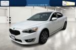 2014 White Kia Cadenza Sedan (KNALN4D78E5) with an 3.3L V6 DOHC 24V engine, 6-Speed Automatic transmission, located at 767 S State Road, Pleasant Grove, UT, 84062, (801) 785-1058, 40.354839, -111.736687 - Photo#8