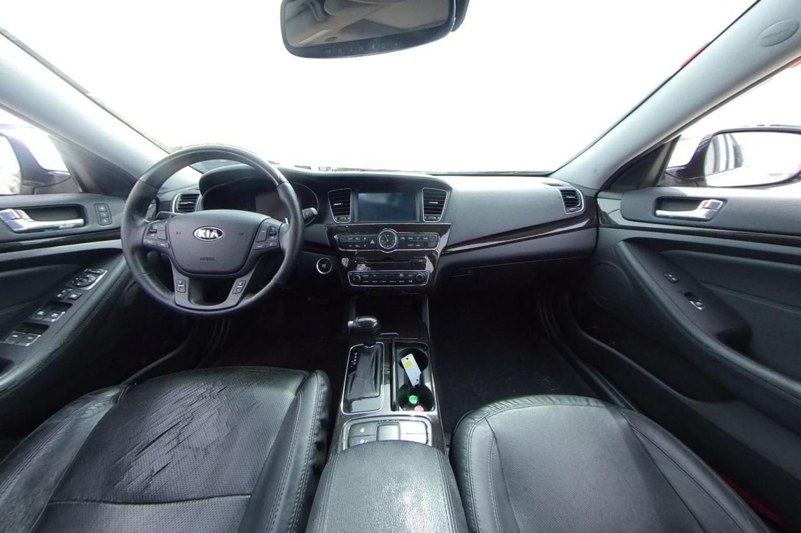 2014 White Kia Cadenza Sedan (KNALN4D78E5) with an 3.3L V6 DOHC 24V engine, 6-Speed Automatic transmission, located at 767 S State Road, Pleasant Grove, UT, 84062, (801) 785-1058, 40.354839, -111.736687 - Photo#14