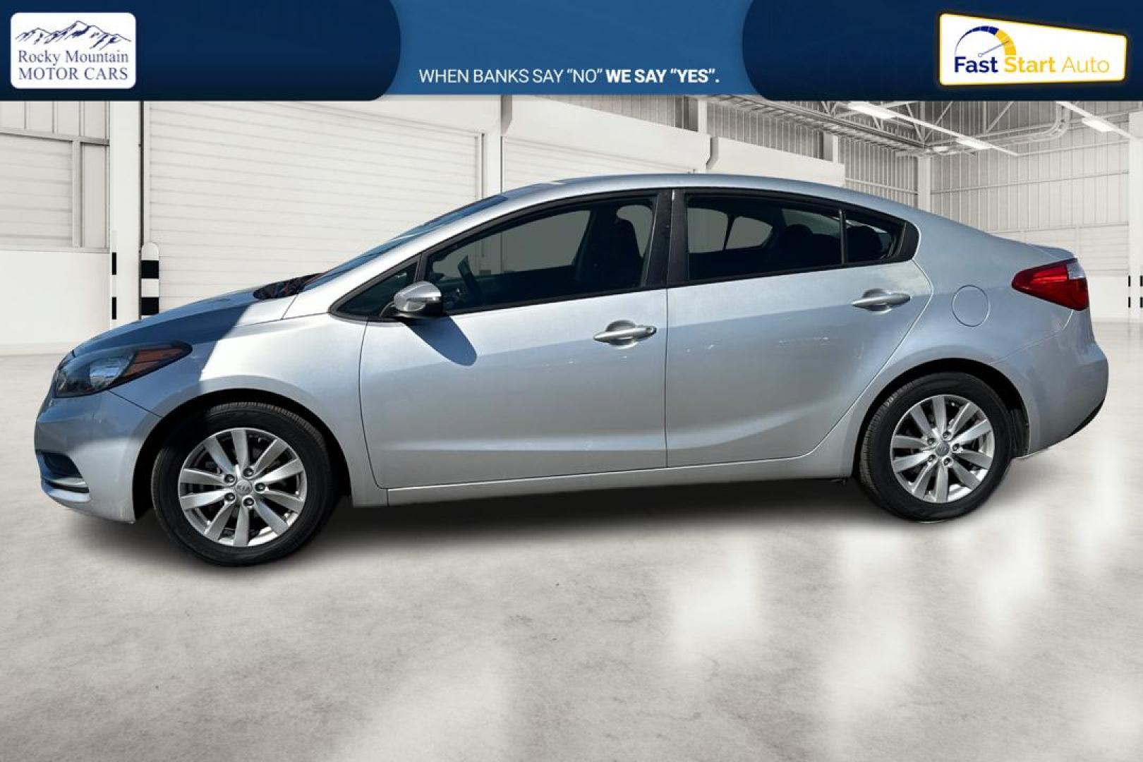 2014 Silver Kia Forte EX (KNAFX4A64E5) with an 1.8L L4 DOHC 16V engine, 6-Speed Automatic transmission, located at 7755 State Street, Midvale, UT, 84047, (801) 753-9063, 40.610329, -111.892159 - Photo#6