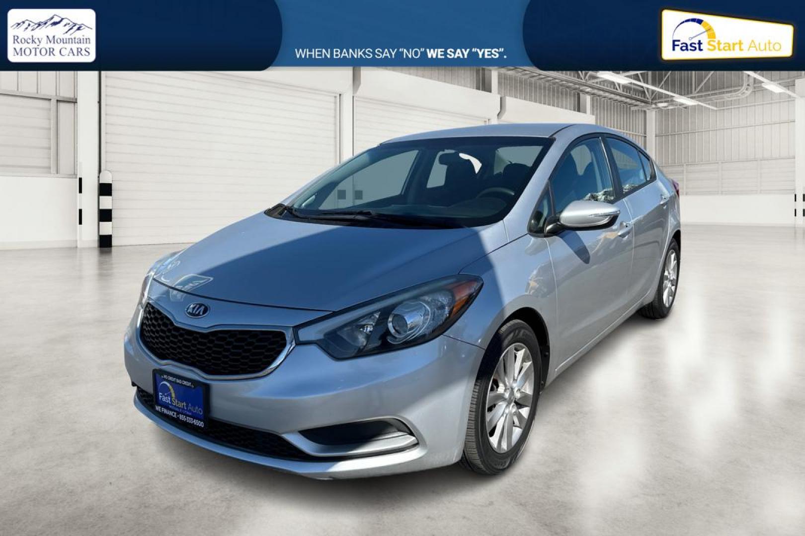 2014 Silver Kia Forte EX (KNAFX4A64E5) with an 1.8L L4 DOHC 16V engine, 6-Speed Automatic transmission, located at 7755 State Street, Midvale, UT, 84047, (801) 753-9063, 40.610329, -111.892159 - Photo#8