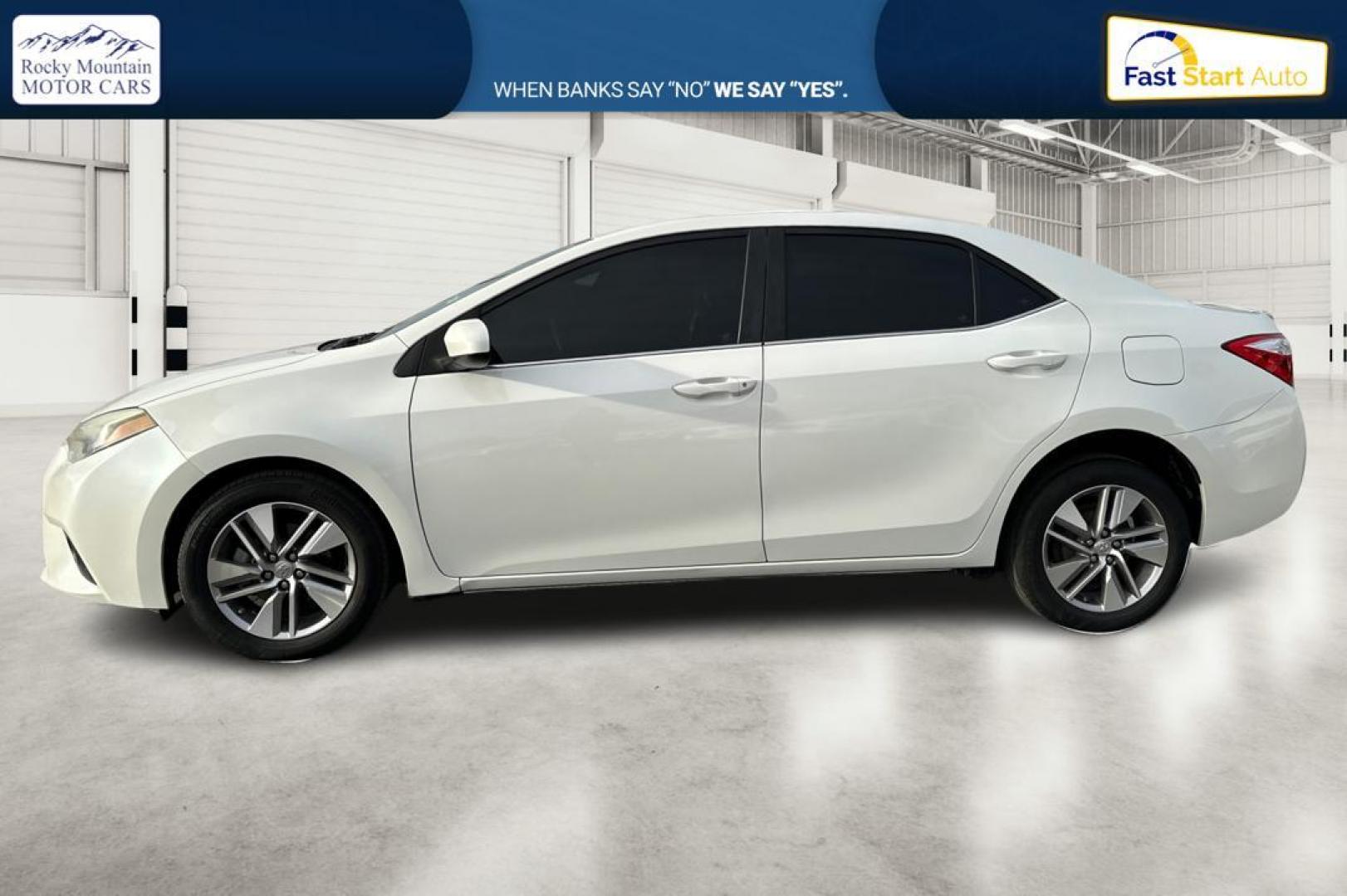 2014 White Toyota Corolla ECO CVT (5YFBPRHE1EP) with an 1.8L L4 DOHC 16V engine, Continuously Variable Transmission transmission, located at 767 S State Road, Pleasant Grove, UT, 84062, (801) 785-1058, 40.354839, -111.736687 - Photo#6