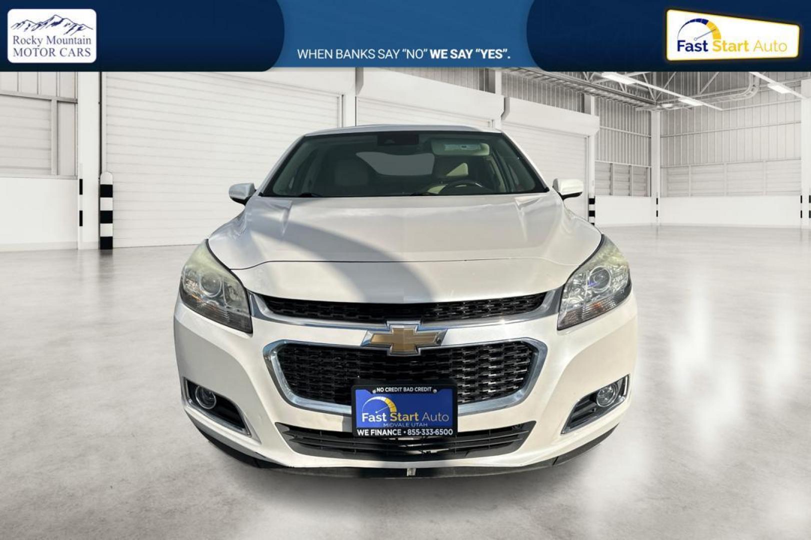 2015 White Chevrolet Malibu 1LTZ (1G11F5SL4FF) with an 2.5L L4 DOHC 16V engine, 6-Speed Automatic transmission, located at 7755 State Street, Midvale, UT, 84047, (801) 753-9063, 40.610329, -111.892159 - Photo#9