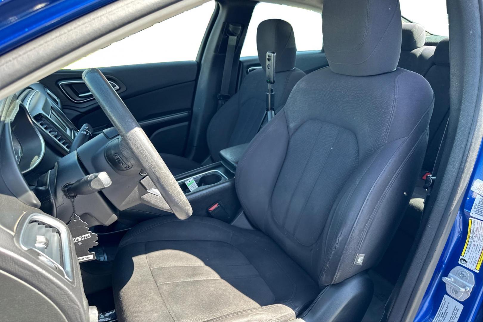 2015 Blue Chrysler 200 Limited (1C3CCCAB5FN) with an 2.4L L4 DOHC 16V engine, 9-Speed Automatic transmission, located at 7755 State Street, Midvale, UT, 84047, (801) 753-9063, 40.610329, -111.892159 - Photo#14