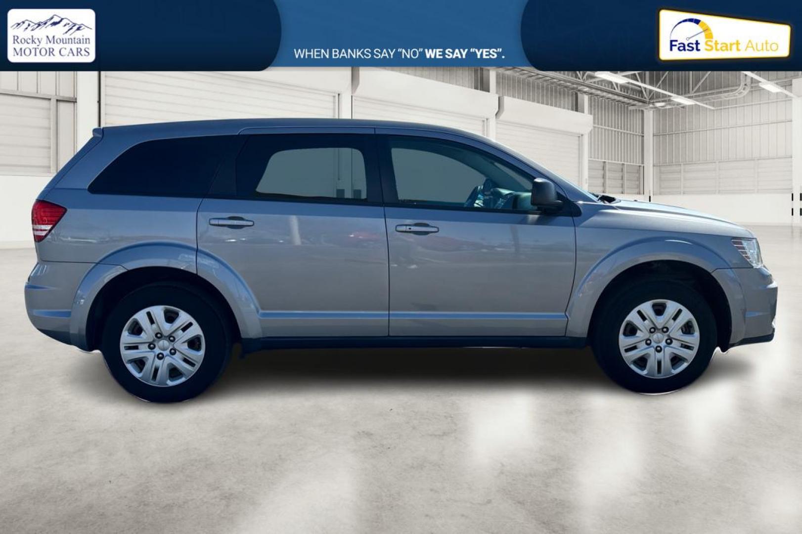 2015 Silver Dodge Journey SE (3C4PDCAB4FT) with an 2.4L L4 DOHC 16V engine, 4-Speed Automatic transmission, located at 7755 State Street, Midvale, UT, 84047, (801) 753-9063, 40.610329, -111.892159 - Photo#1