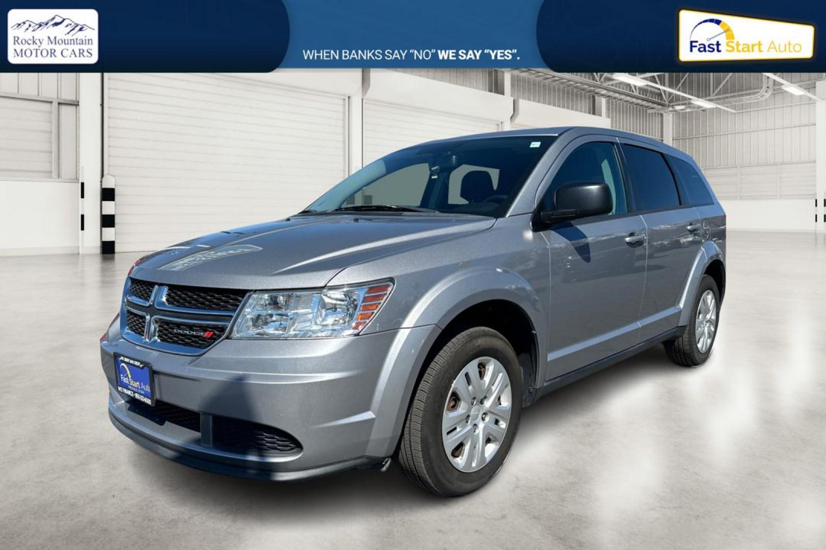 2015 Silver Dodge Journey SE (3C4PDCAB4FT) with an 2.4L L4 DOHC 16V engine, 4-Speed Automatic transmission, located at 7755 State Street, Midvale, UT, 84047, (801) 753-9063, 40.610329, -111.892159 - Photo#8