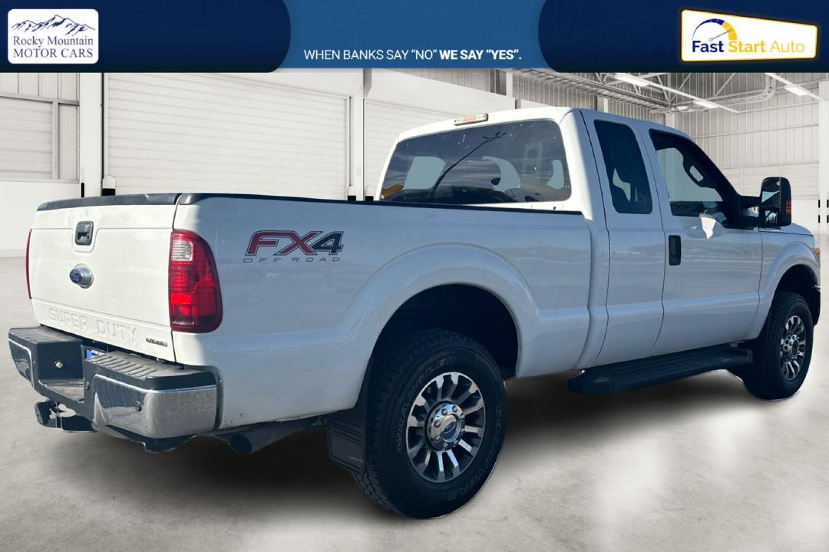 2015 White Ford F-250 SD XLT SuperCab Long Bed 4WD (1FT7X2B68FE) with an 6.2L V8 OHV 16V engine, 6-Speed Automatic transmission, located at 767 S State Road, Pleasant Grove, UT, 84062, (801) 785-1058, 40.354839, -111.736687 - Photo#2