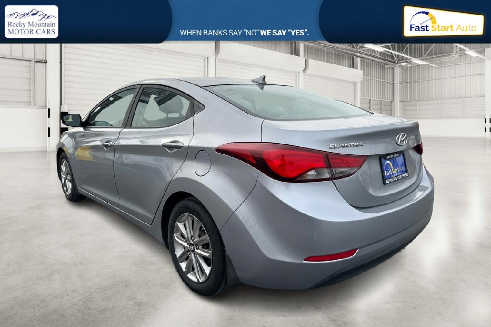 2015 Silver Hyundai Elantra Limited (5NPDH4AE9FH) with an 1.8L L4 DOHC 16V engine, 6-Speed Automatic transmission, located at 7755 State Street, Midvale, UT, 84047, (801) 753-9063, 40.610329, -111.892159 - Photo#5
